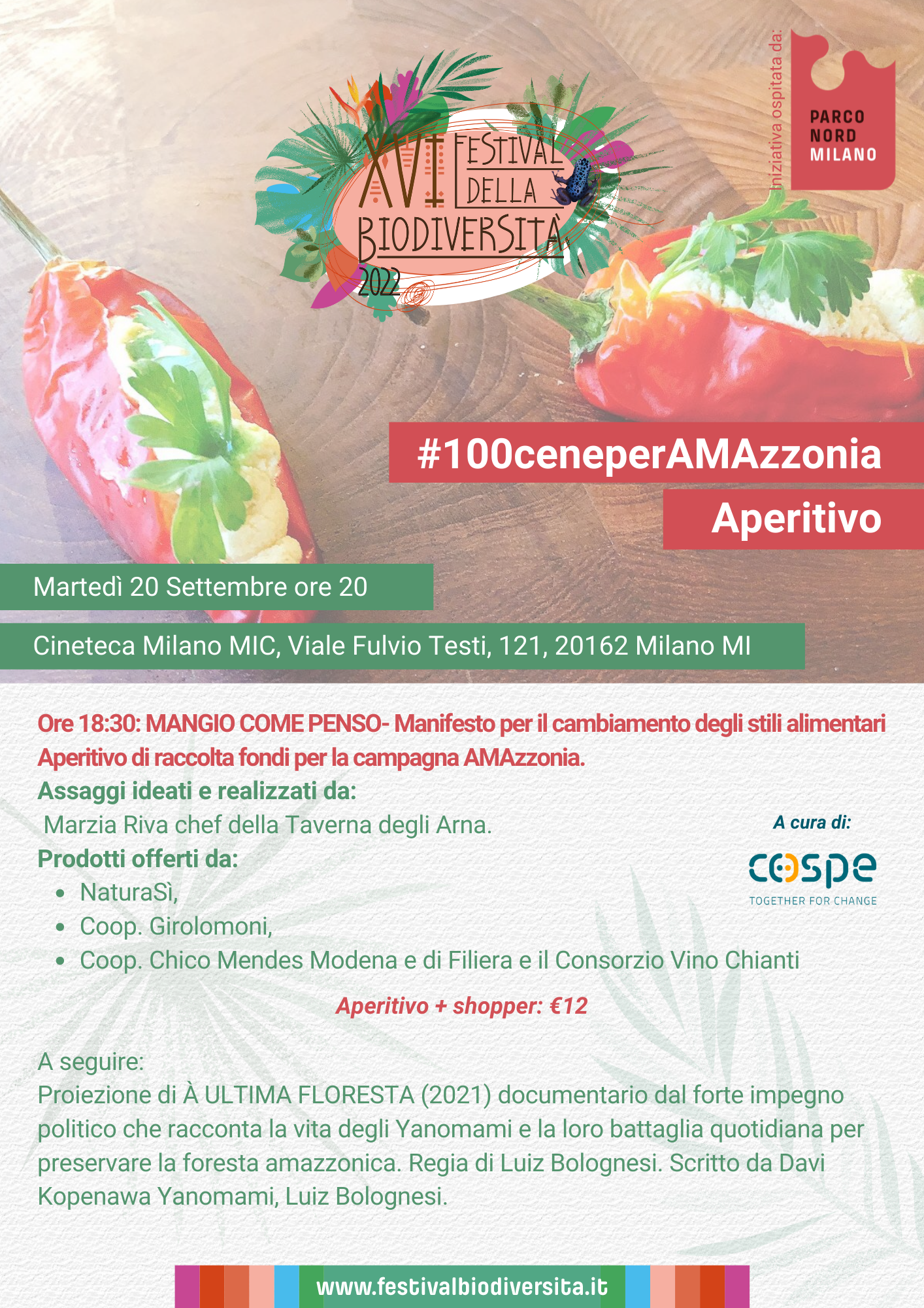 #100ceneperAMAzzonia – Aperitivo